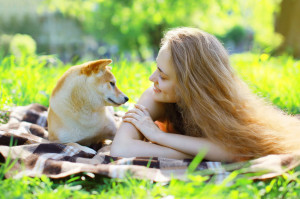 犬が見つめるのはなぜ 犬が飼い主をジーっと見つめてくる理由 みんなのペットライフ